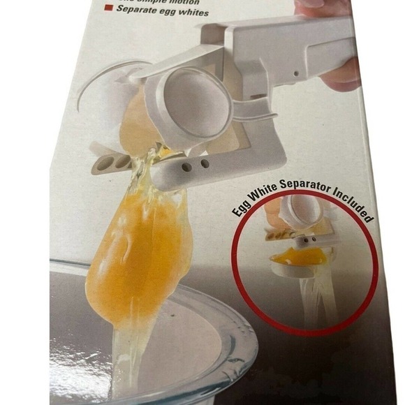 EZCracker Handheld Egg Cracker & Yolk Separator - Picture 3 of 3